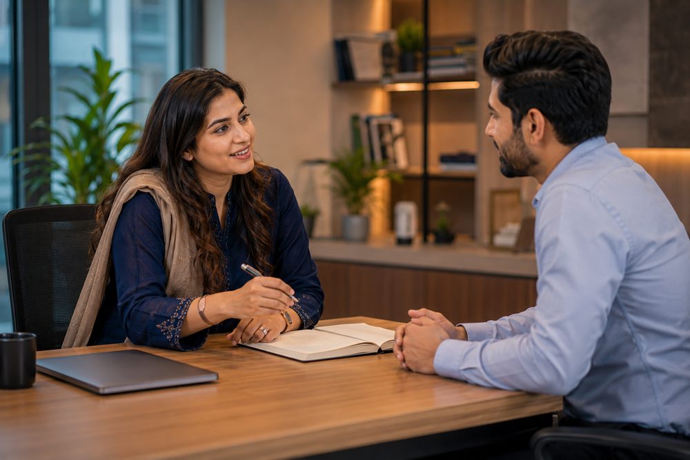 One-on-one career guidance session in Lahore