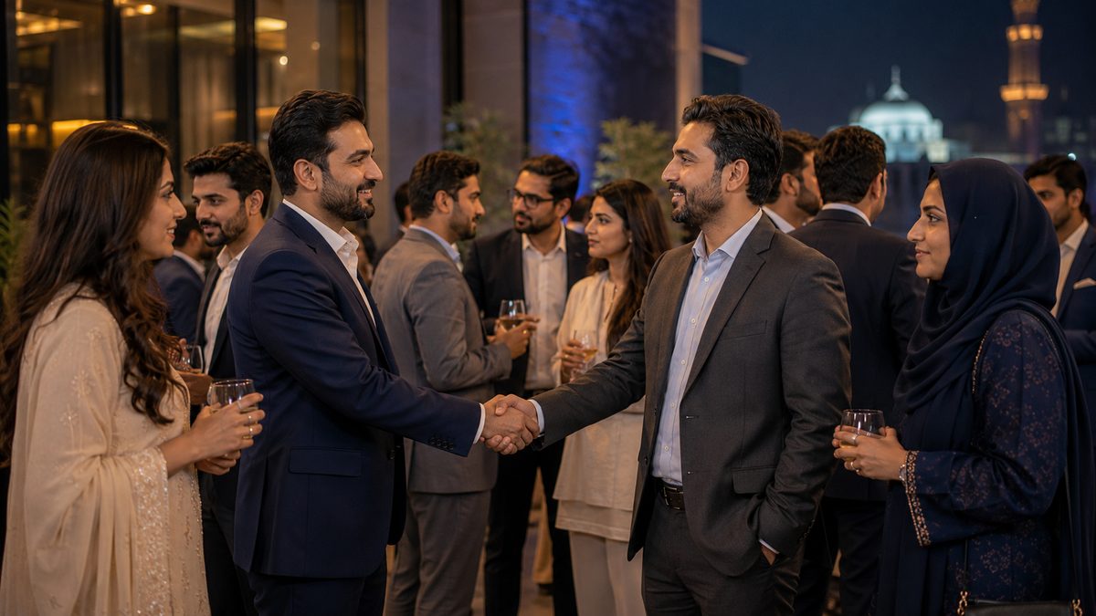 Professional networking event in Lahore